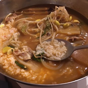 Ahjoomah's Apron - Haejangguk, ox blood soup(?), nice heat and also known as hangover soup iz dope - Korean Near Me - Chicago, Illinois Ahjoomah's Apron - Haejangguk, ox blood soup(?), nice heat and also known as hangover soup iz dope - Korean Near Me - Chicago, Illinois