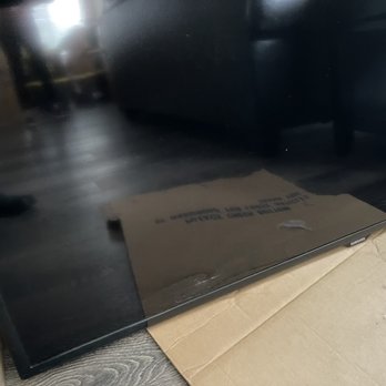 Alliance Moving & Storage - Here is my deliberately destroyed flat screen television. - Movers Near Me - Rolling Meadows, Illinois
