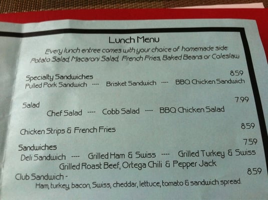 Menu photo 7 Sweet Tea Express Medford, OR