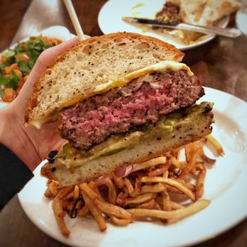 Beau's Grillery - Burger & fries (medium well) - American Near Me - Bloomfield Hills, Michigan