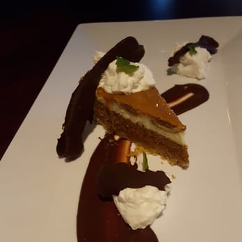Sip85 - The incredible salted caramel cheesecake with chocolate covered crispy bacon. Heaven! - Seafood Near Me - Palm Harbor, Florida Sip85 - The incredible salted caramel cheesecake with chocolate covered crispy bacon. Heaven! - Seafood Near Me - Palm Harbor, Florida