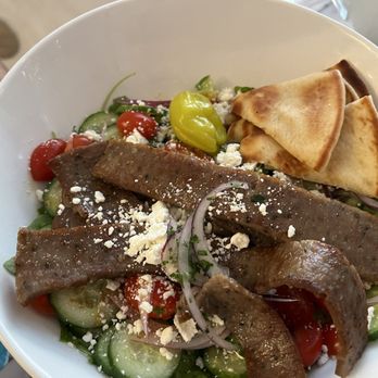 Greek Bistro - Greek salad with gyro - Greek Near Me - Glendale, California Greek Bistro - Greek salad with gyro - Greek Near Me - Glendale, California