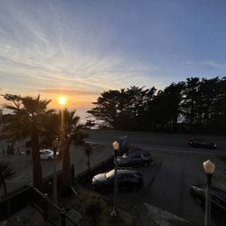 Ocean View Inn - View from the patio at sunset