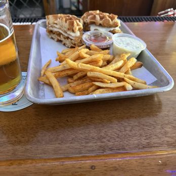 The Mack - Chicken & Waffle sandwich - Pubs Near Me - Saint Louis, Missouri