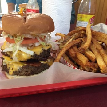 The Hot Dog Cafe - Double Bacon Cheeseburger Plate - Fast Food Near Me - Lyman, South Carolina The Hot Dog Cafe - Double Bacon Cheeseburger Plate - Fast Food Near Me - Lyman, South Carolina