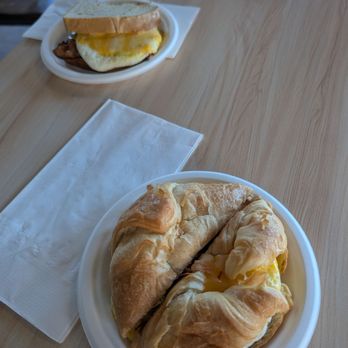 Street Coffee - Croissant breakfast sandwich with sausage - Coffee & Tea Near Me - Pleasant View, Tennessee