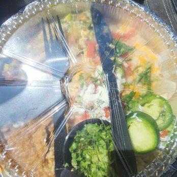 Costa Vida - chicken enchiladas with rice and beans - Mexican Near Me - Roseville, California