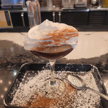 The Place 2 Be - Espresso Martini with whipped cream (at my request) in a fantastic presentation by Ricky! - Breakfast & Brunch Near Me - West Hartford, Connecticut The Place 2 Be - Espresso Martini with whipped cream (at my request) in a fantastic presentation by Ricky! - Breakfast & Brunch Near Me - West Hartford, Connecticut