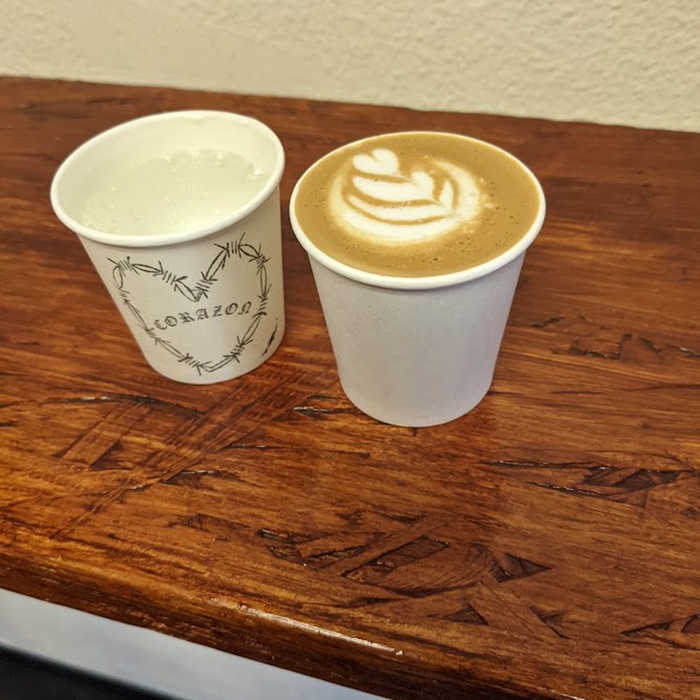 Corazon Coffee Bar - Macchiato? Or shot of espresso? the coffee art was on point! - Coffee & Tea Near Me - Santa Ana, California Corazon Coffee Bar - Macchiato? Or shot of espresso? the coffee art was on point! - Coffee & Tea Near Me - Santa Ana, California