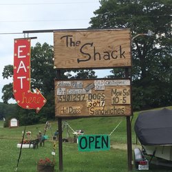 The Shack - Front sign at the road