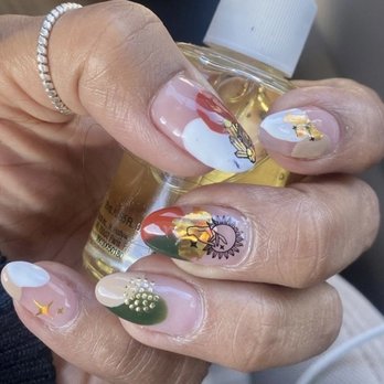 Modern Nails - Malena killing it with a boho design. Thanks boo. - Nail Salons Near Me - Turlock, California