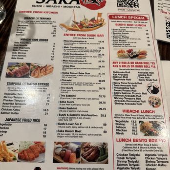 Saka - Menu - Sushi Bars Near Me - Hoboken, New Jersey
