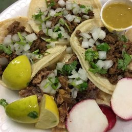 Carne asada tacos better than their pork Carne asada tacos better than their pork