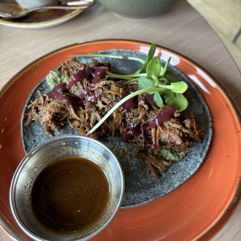 Owamni - Bison birria taco - New American Near Me - Minneapolis, Minnesota Owamni - Bison birria taco - New American Near Me - Minneapolis, Minnesota