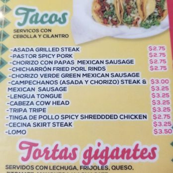 Amatepec Estado De Mexico - a mexican menu - Mexican Near Me - Chicago, Illinois