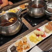 Photo of The Melting Pot - Pittsburgh, PA, United States. The Original, milk chocolate fondue