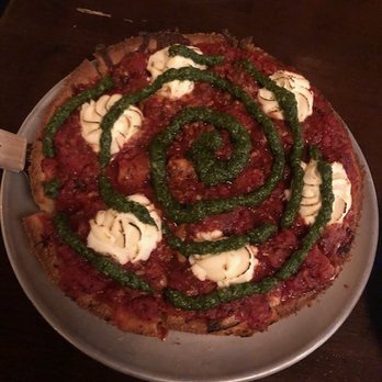 The Star on Park - Deep Dish chicken pesto pizza - Pizza Near Me - Alameda, California The Star on Park - Deep Dish chicken pesto pizza - Pizza Near Me - Alameda, California