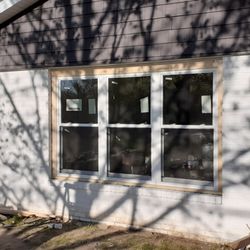 Albany Replacement Windows - Replaced old window with a new vinyl replacement, triple factory mulled, window