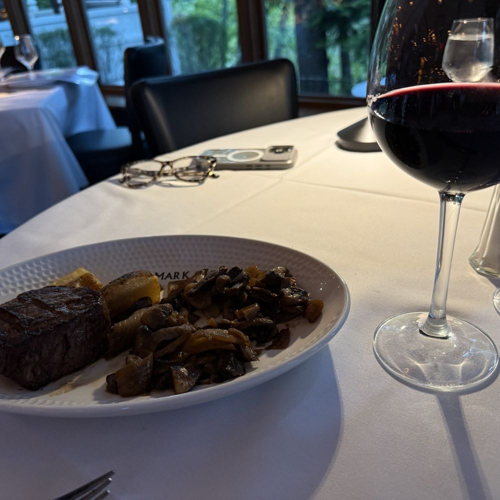 Sear House Grill - Filet mignon and glass of Quilt - Seafood Near Me - Little Falls, New Jersey Sear House Grill - Filet mignon and glass of Quilt - Seafood Near Me - Little Falls, New Jersey