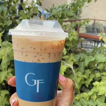 Goodfellows Coffee - Lavender & honey iced oat milk latte - Coffee & Tea Near Me - Cypress, California Goodfellows Coffee - Lavender & honey iced oat milk latte - Coffee & Tea Near Me - Cypress, California