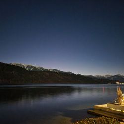 Badehaus Millstatt - Lake view at night