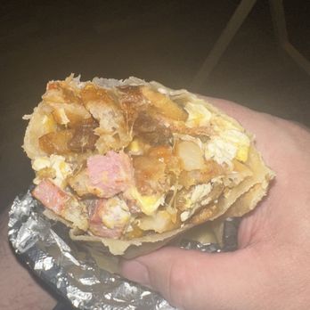 Chile Verde Mexican Grill - Bacon and Ham breakfast burrito. - Mexican Near Me - Las Vegas, Nevada Chile Verde Mexican Grill - Bacon and Ham breakfast burrito. - Mexican Near Me - Las Vegas, Nevada