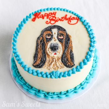 Sams Sweets - a birthday cake with a dog on it - Custom Cakes Near Me - Sunbury, Ohio