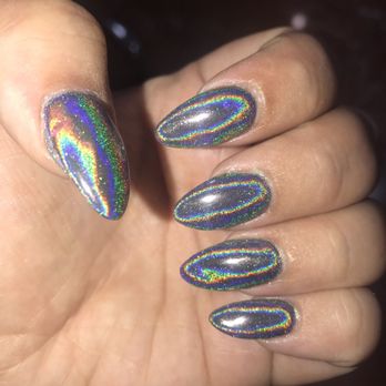 Nina's Nails - Acrylic no chip with chrome by lisa - Day Spas Near Me - Lincolnwood, Illinois