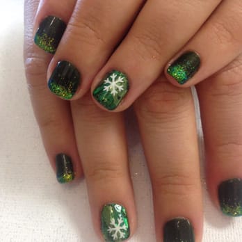 Hair Ego - My beautiful nails done for Christmas. Great job Kelly. Thank you hair ego for such wonderful stylist! - Hair Salons Near Me - Miami, Florida