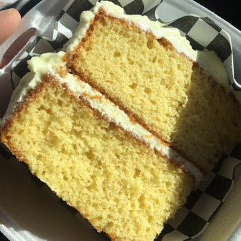 Bowlegged BBQ - Moist delicious slice of lemon cake my favorite flavor - Barbeque Near Me - San Diego, California Bowlegged BBQ - Moist delicious slice of lemon cake my favorite flavor - Barbeque Near Me - San Diego, California