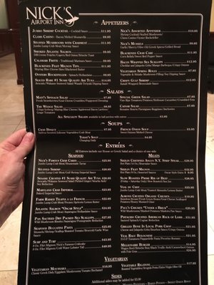 Menu photo 2 Nick's Airport Inn Hagerstown, MD