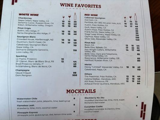 Menu photo 5 Hearsay at Levy Park Houston, TX