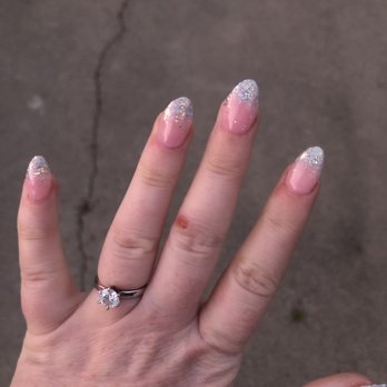Nails Plus - clear dip with added tips, clear pink, and fairy dust. $50+tip - Nail Salons Near Me - Santa Ana, California Nails Plus - clear dip with added tips, clear pink, and fairy dust. $50+tip - Nail Salons Near Me - Santa Ana, California