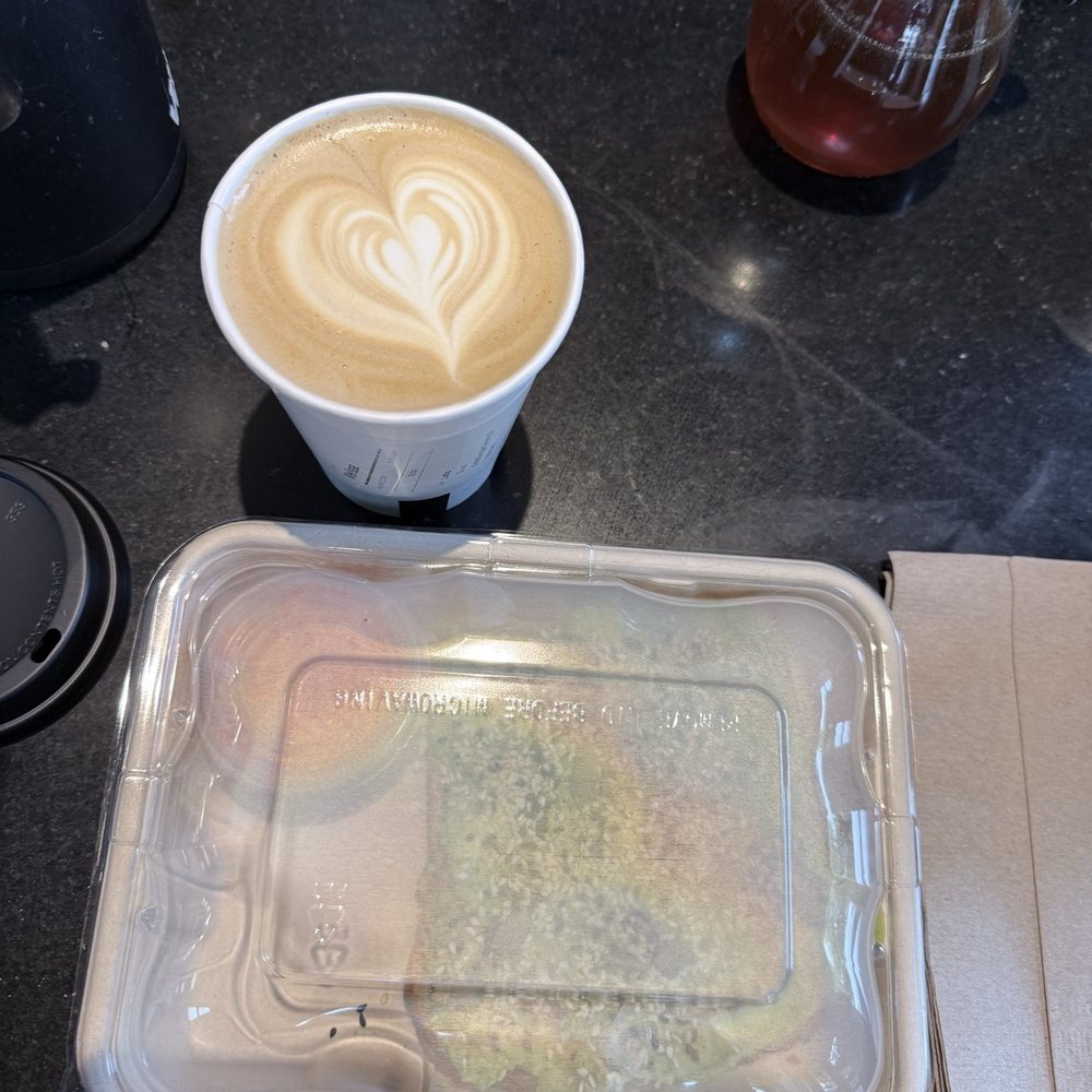 Avid Coffee - Latte and avocado toast - Cafes Near Me - Santa Rosa, California