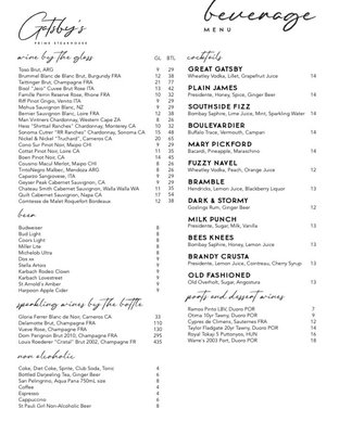Menu photo 7 Gatsby's Prime Steakhouse Houston, TX Menu photo 7 Gatsby's Prime Steakhouse Houston, TX