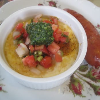 Rose Hill Retreat - Baked eggs with sausage for a hearty breakfast. - Bed & Breakfast Near Me - Stonewall, Texas Rose Hill Retreat - Baked eggs with sausage for a hearty breakfast. - Bed & Breakfast Near Me - Stonewall, Texas