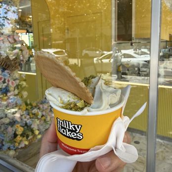 Milky Flakes - Pistachio - Ice Cream & Frozen Yogurt Near Me - Walnut Creek, California Milky Flakes - Pistachio - Ice Cream & Frozen Yogurt Near Me - Walnut Creek, California