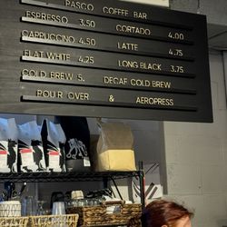 Pasco Coffee Bar - Menu