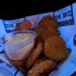 Doritos Crusted Dep Fried Pickle Chips
