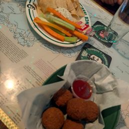 Fish dip and poppers Fish dip and poppers