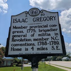 Isaac Gregory Historical Marker - Isaac Gregory Historical Marker, Camden