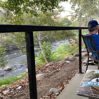 River View Grill & Bar - Outdoor Patio dining by the river. - Bars Near Me - Three Rivers, California