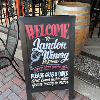 Landon Winery - the welcome sign for the winery - Wineries Near Me - McKinney, Texas Landon Winery - the welcome sign for the winery - Wineries Near Me - McKinney, Texas