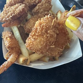 The Beach Plum - Coconut shrimp was very tasty and you can taste the coconut nice - Ice Cream & Frozen Yogurt Near Me - Epping, New Hampshire