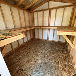 Casita Sheds - Interior shed (custom shelves)