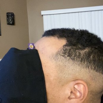 MJ'S Onestop Barbershop - Side view of the worst "fade" I have ever had - Barbers Near Me - Azusa, California MJ'S Onestop Barbershop - Side view of the worst "fade" I have ever had - Barbers Near Me - Azusa, California