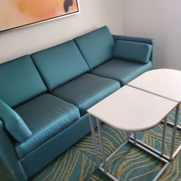 Sofa bed and tables Sofa bed and tables