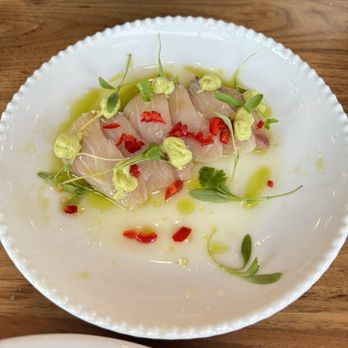 Marina - Hamachi crudo.  'Mouthgasmic' - Italian Near Me - Pasadena, California