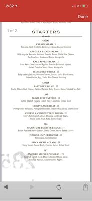 Menu photo 6 Belvedere Room Bakersfield, CA