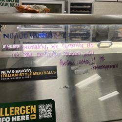 Message on glass